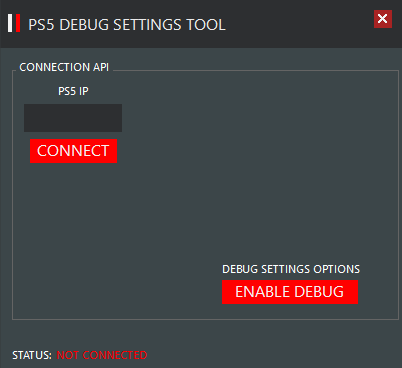 PS5 9.20 Debug Settings Tool