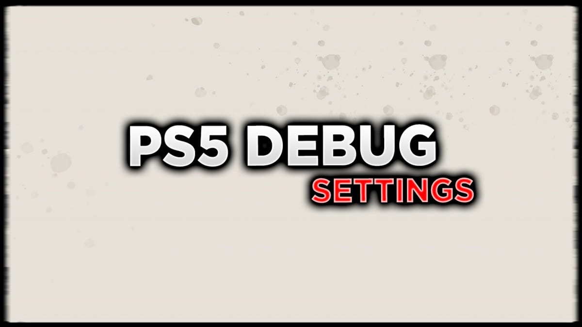 PS5 9.00 Debug Settings Tool