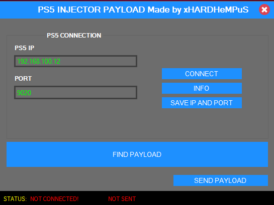 PS5 Injector Payload Tool
