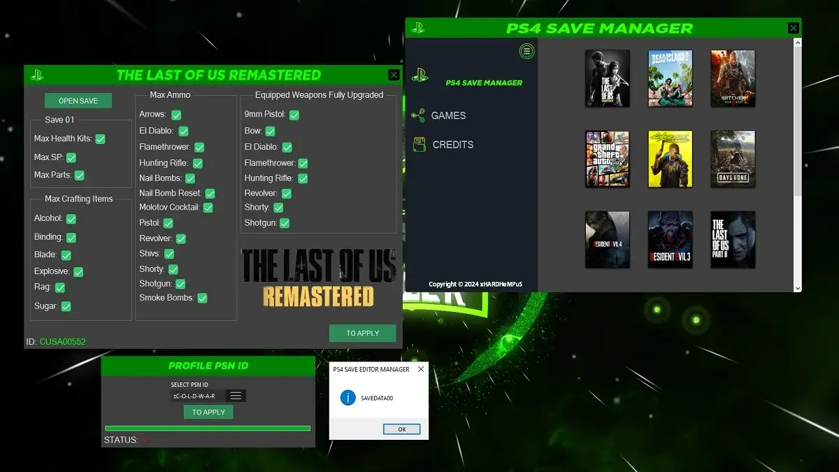 PS4 SAVE EDITOR MANAGER 12.50