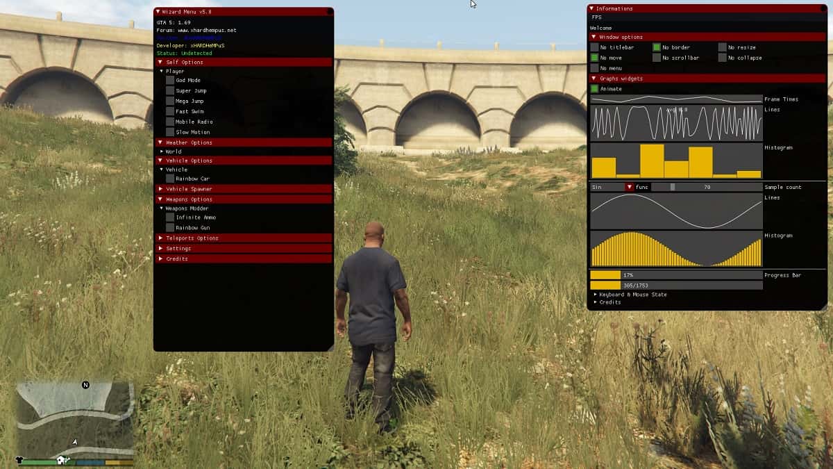 GTA 5 PC Mod Menu Wizard 1.70 (GTA 5 MODS)
