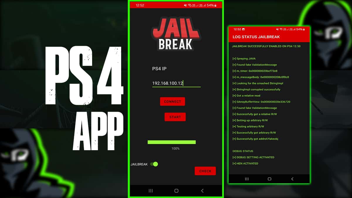PS4 12.50 Jailbreak App for Smartphones