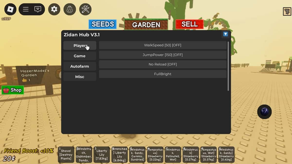 Roblox Scripts Zidan Hub v3.1