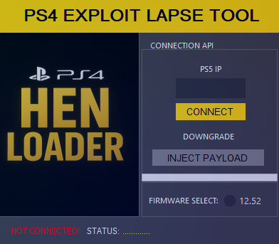 PS4 EXPLOIT LAPSE TOOL 12.52