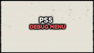 PS5 DEBUG MENU 13.00