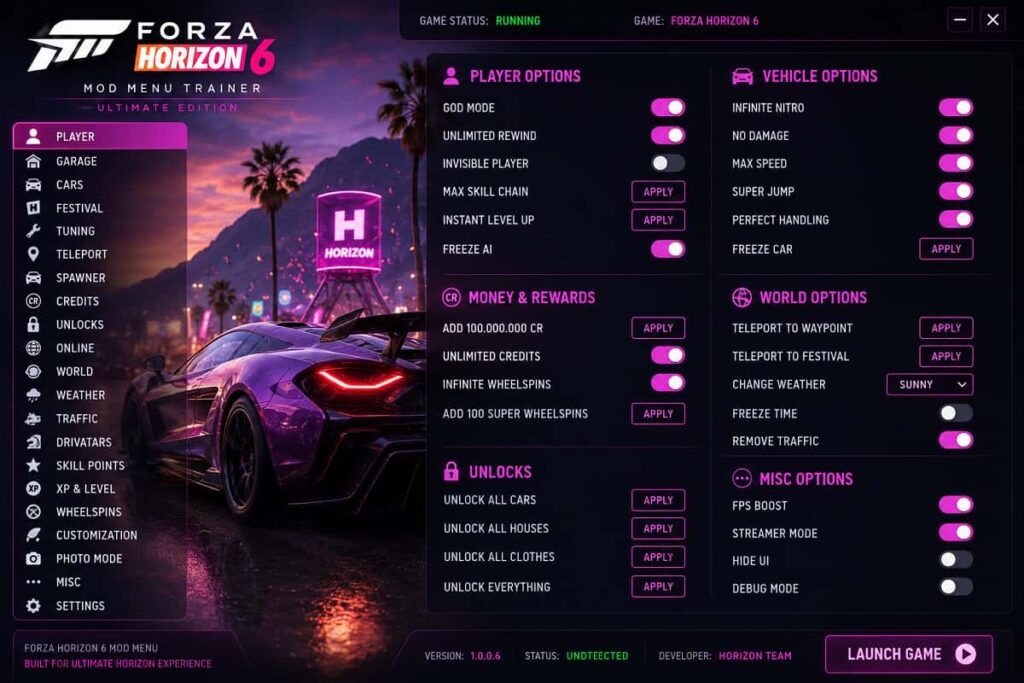 Forza Horizon 6 Trainer