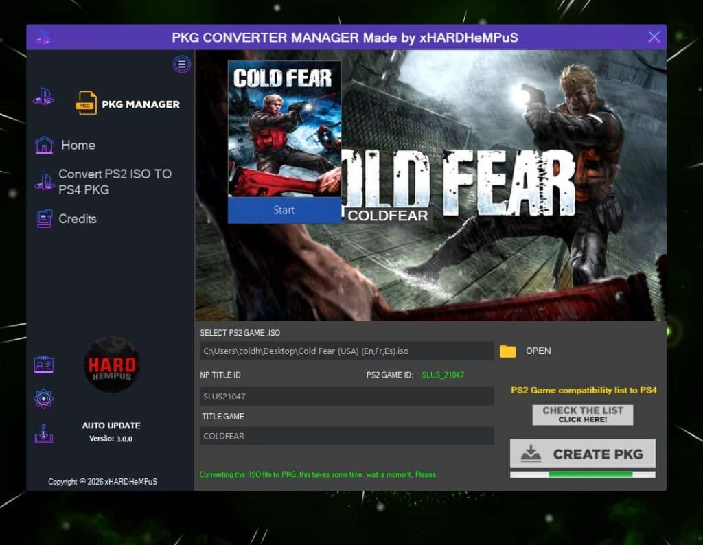 PKG Converter Manager – Best Tool to Convert PS2 ISO to PS4 PKG Easily