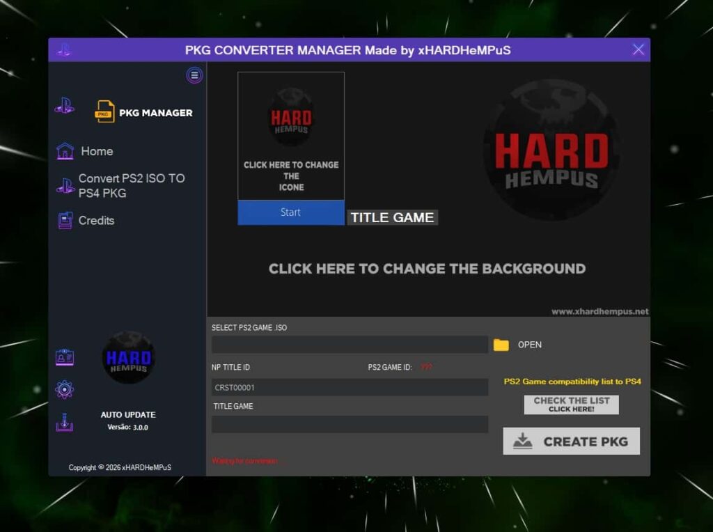 PKG Converter Manager – Best Tool to Convert PS2 ISO to PS4 PKG Easily