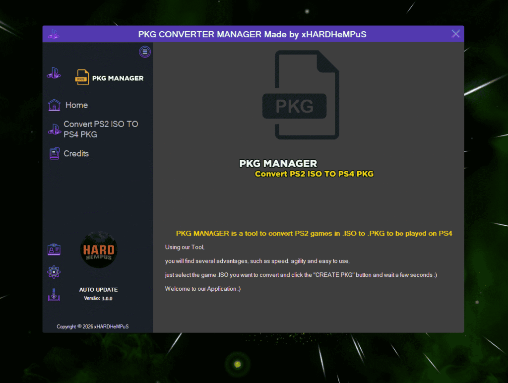 PKG Converter Manager – Best Tool to Convert PS2 ISO to PS4 PKG Easily