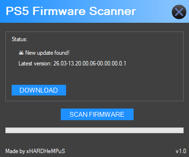 PS5 Firmware Scanner: System Version Analysis Tool for PlayStation 5