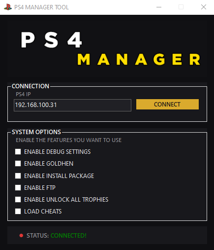 PS4 MANAGER TOOL 13.52